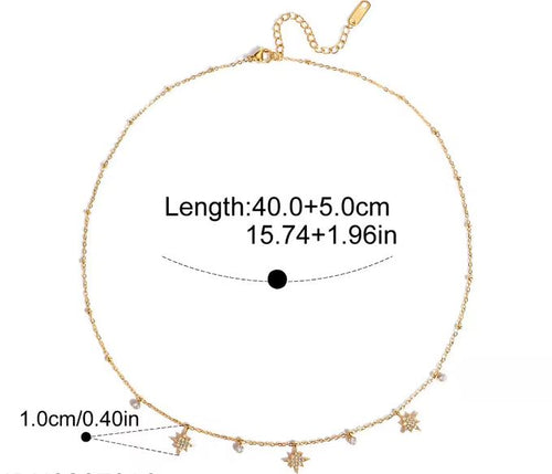 Load image 1 in gallery view. 18K Gold Stainless Steel Rhinestone Cross Crystal Cup Small Pendant Clip Bead Chain Necklaces