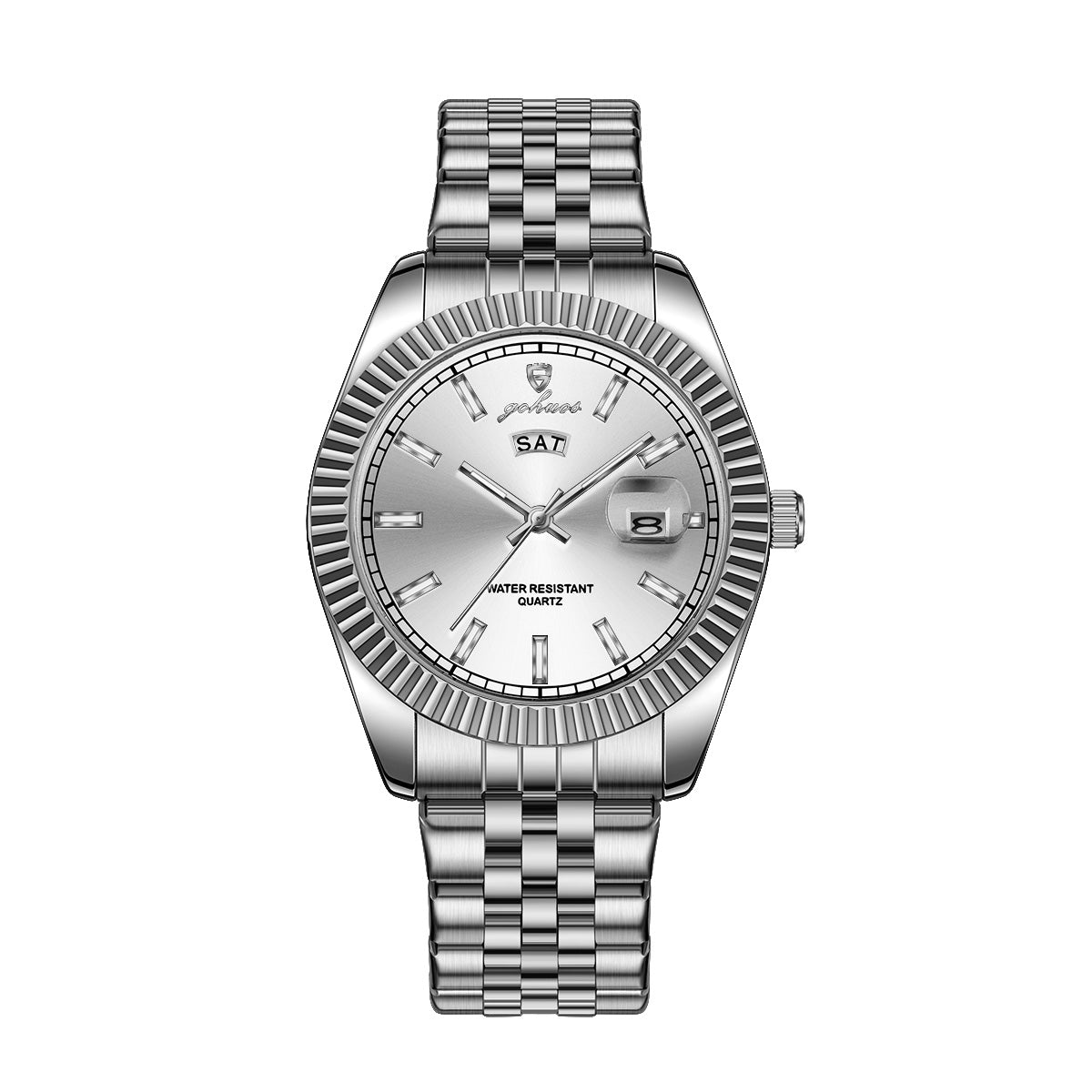 Quartz Men Watch 30M Waterproof Stainless Steel