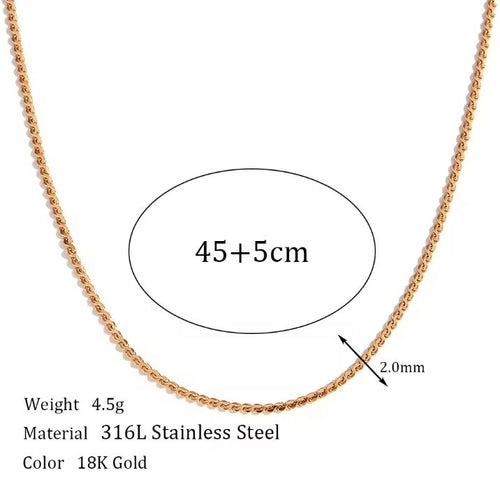 Load image 1 in gallery view. Silver Plated  Waterproof  Chain  Necklace Fashion Jewelry
