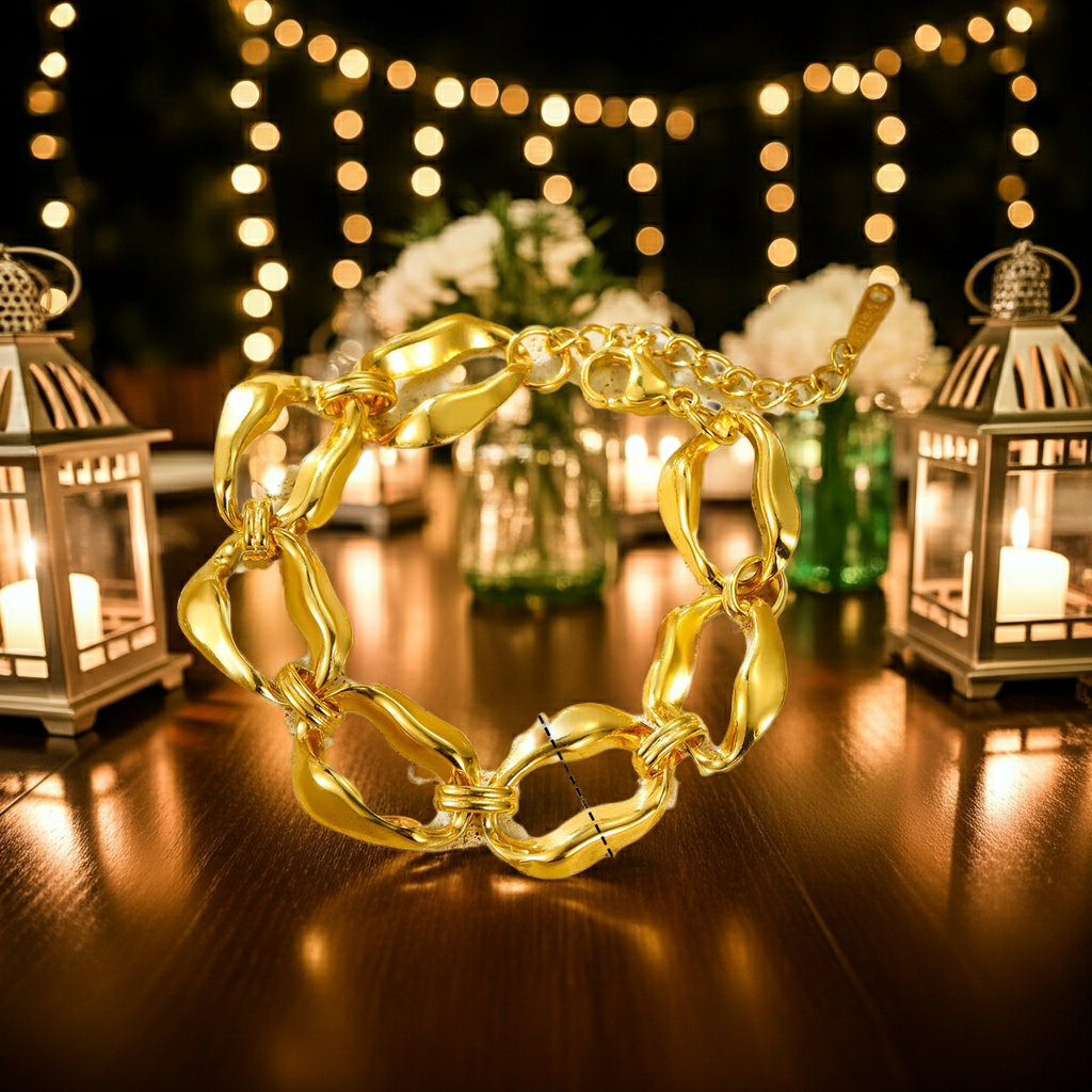 18K Gold Plated Fashion Chain Bracelet