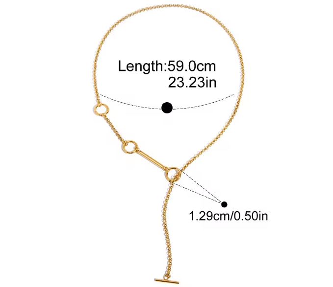Minimalist Two Tone Ball Bead Twist Chain Winding Spiral Necklace