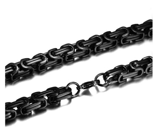 Load image 1 in gallery view. Party Glam Fashion Domineering Imperial Chain Stainless Steel Geometric Design Statement Necklace Men