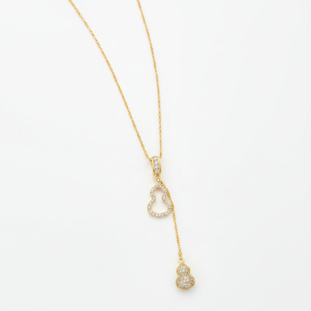 18k Gold Plated Charm Fashion Jewelry Chain Link round oval Pendant Necklace