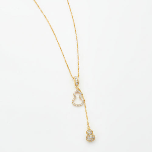 Load image 1 in gallery view. 18k Gold Plated Charm Fashion Jewelry Chain Link round oval Pendant Necklace