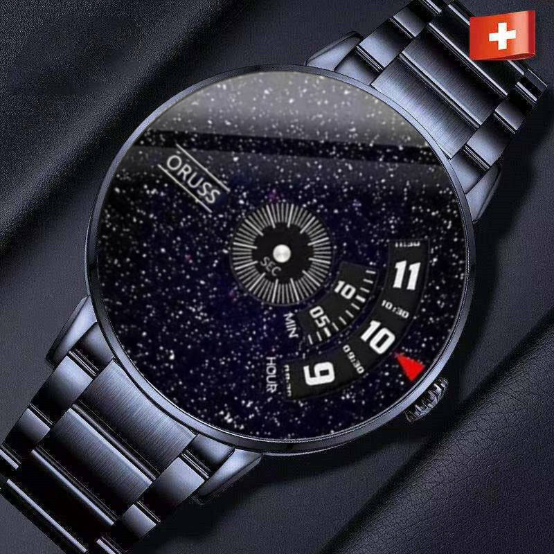 ORUSS 862 Waterproof Luxury Quartz Watch Stainless Steel Men’s Wristwatch