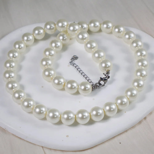 Load image 1 in gallery view. 18K Gold Plated Baroque Pearl Fashion Necklace