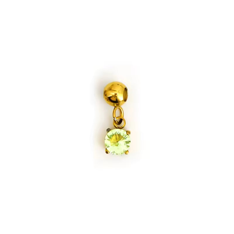 Zodiac Signs Shinny Birthstone for all Months Crystal Pendant for Kid and Woman