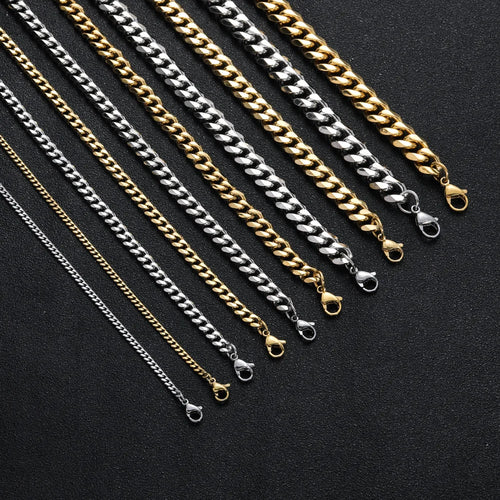 Load image 1 in gallery view. Men's Stainless Steel Miami Cuban Link Chain Hip Hop