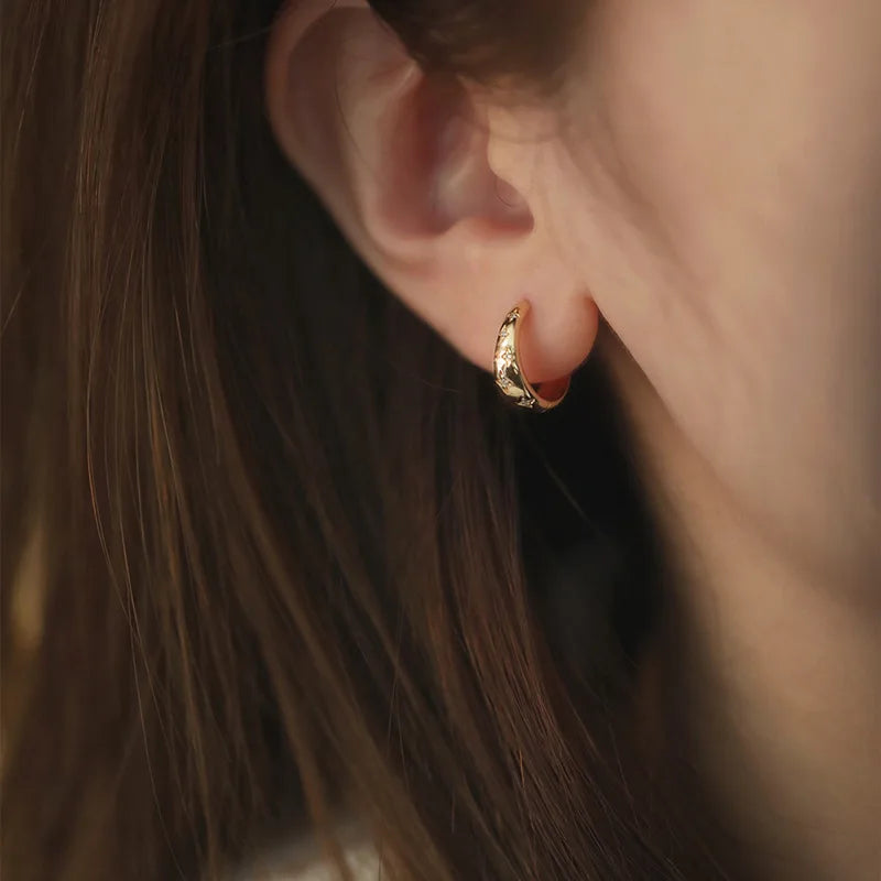 Luxury Zircon Star Gold Plated Drop Earrings for Women