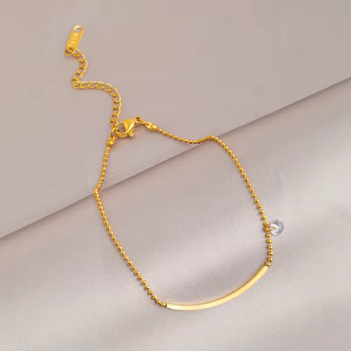 Load image 1 in gallery view. Foot Chain 18K Titanium Steel Non Fading Charm Multi Functional Retro High End Foot Chain Jewelry