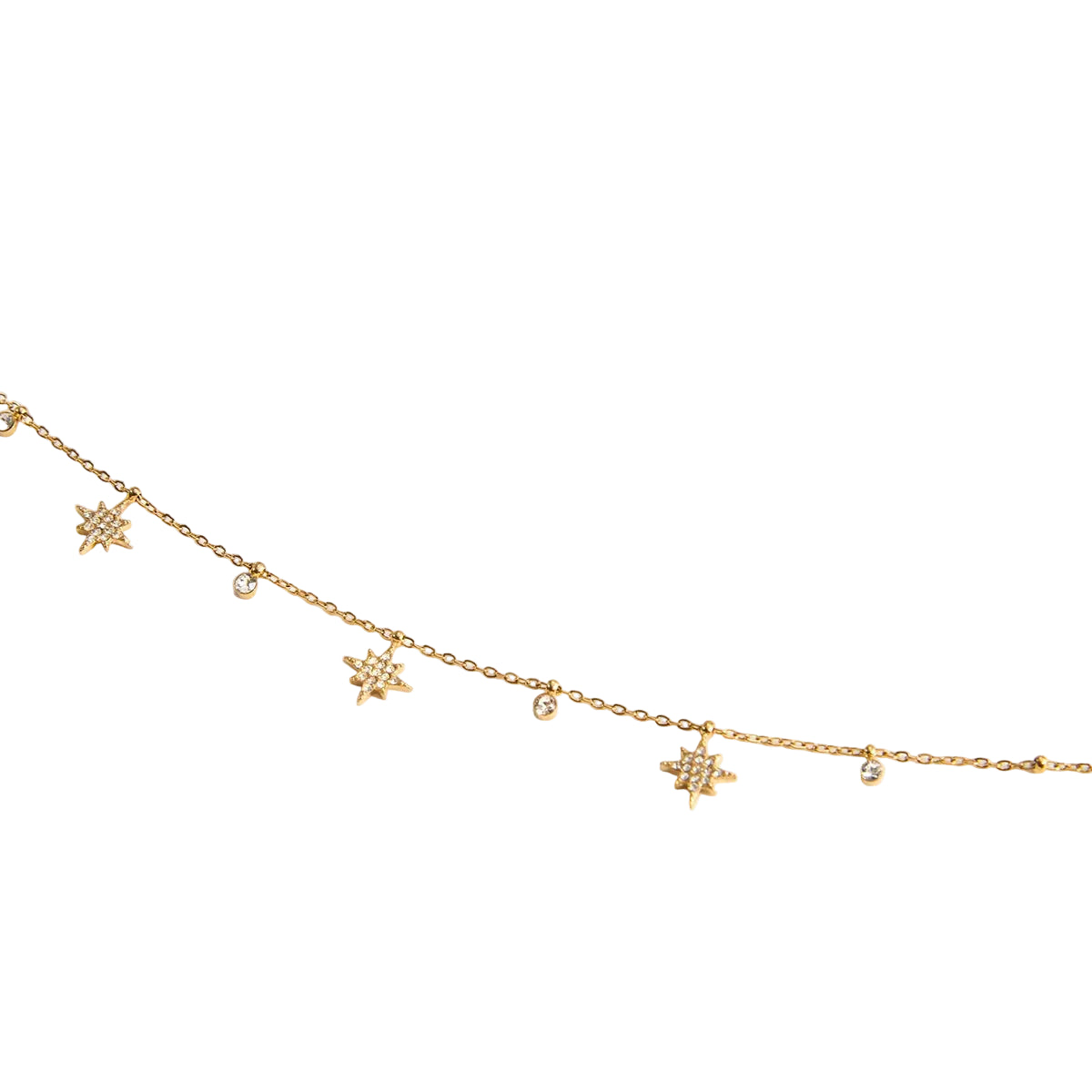 18K Gold Stainless Steel Rhinestone Cross Crystal Cup Small Pendant Clip Bead Chain Necklaces