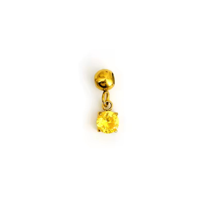 Zodiac Signs Shinny Birthstone for all Months Crystal Pendant for Kid and Woman