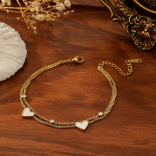 Load image 1 in gallery view. Niche Design Double-Layer Anklet Chain High-End Exquisite