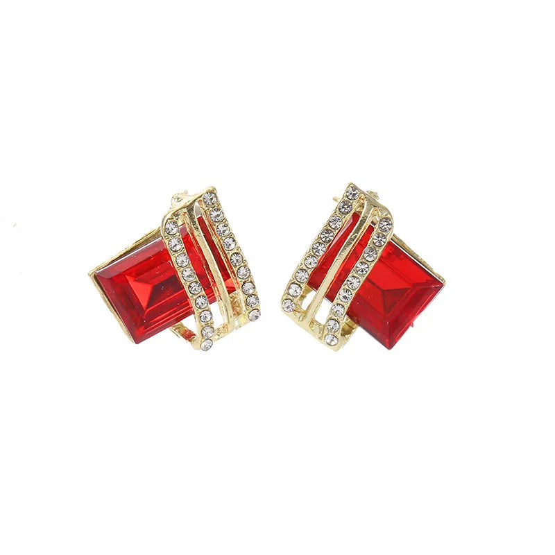 High-grade Diamond Earrings Crystal Diamond Earrings