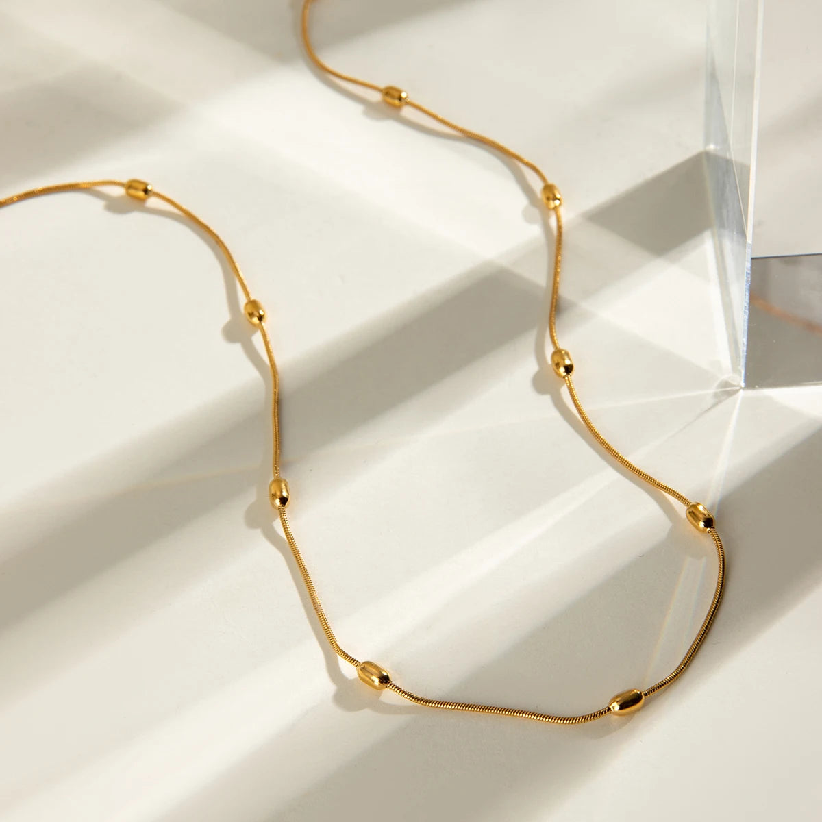 18k Gold Plated Bead Chain