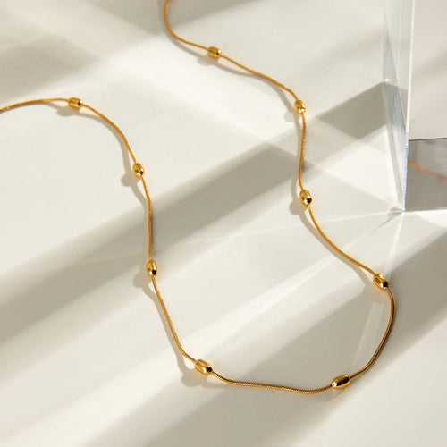 Load image 1 in gallery view. 18k Gold Plated Bead Chain
