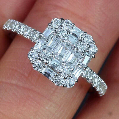 Platinum Plated 3A Zircon Wedding Rings