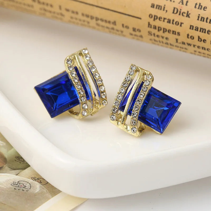 High-grade Diamond Earrings Crystal Diamond Earrings