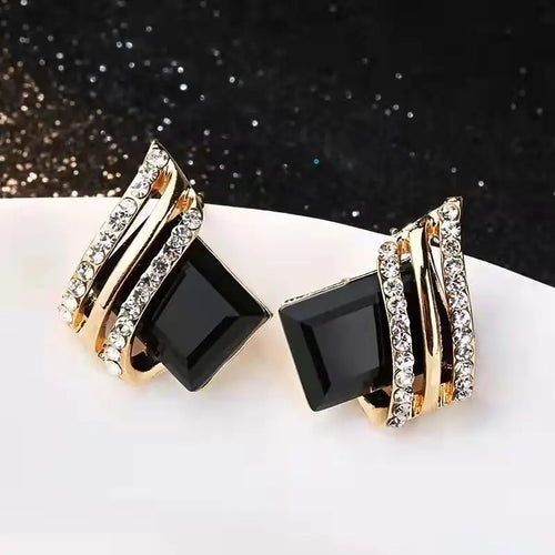 Load image 1 in gallery view. High-grade Diamond Earrings Crystal Diamond Earrings