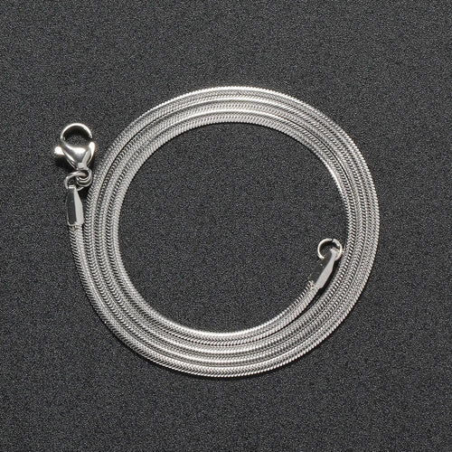 Load image 1 in gallery view. Men's Women's Stainless Steel Snake Chain