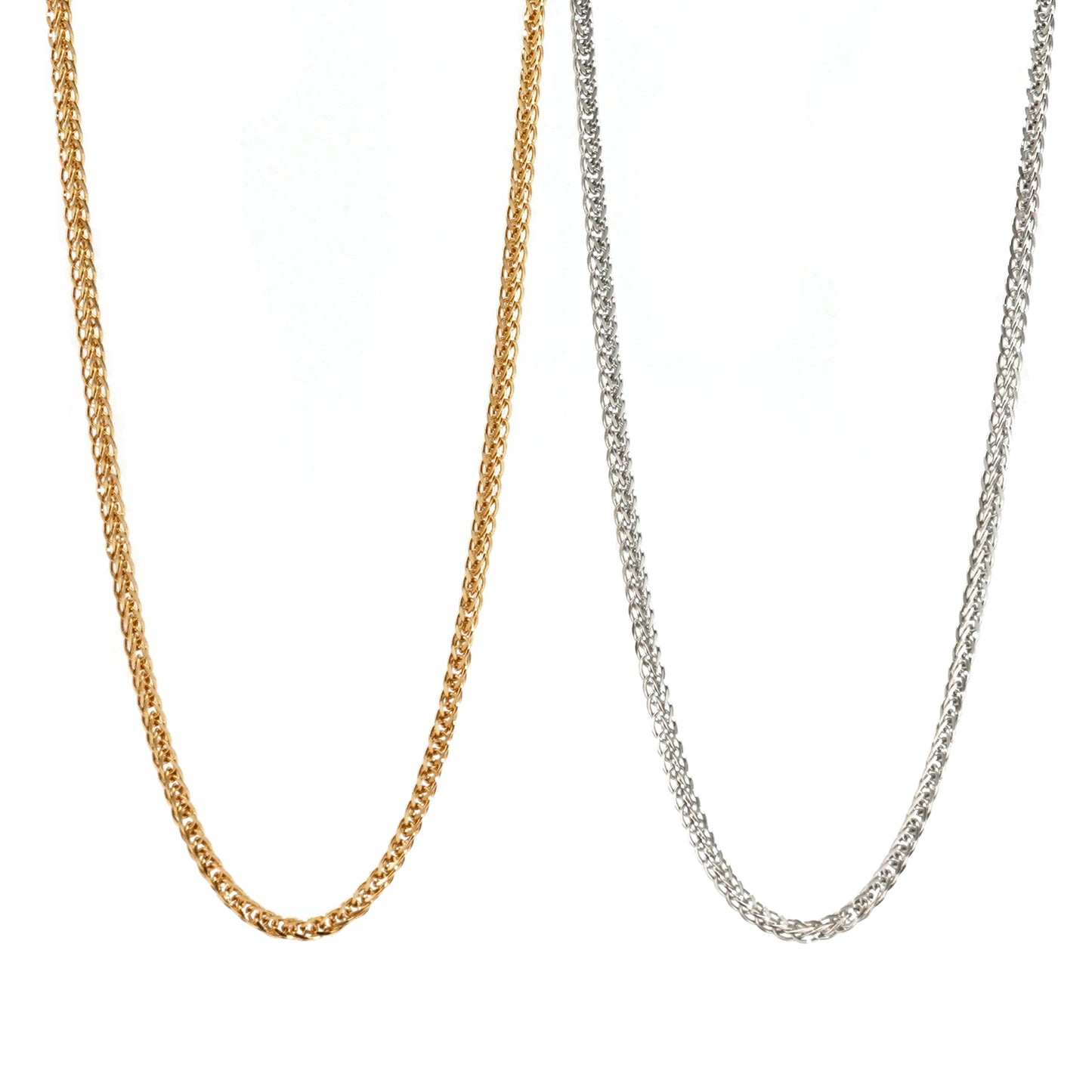 Gold Plating Clioro Stainless Steel Trendy Strand Style Necklace for women