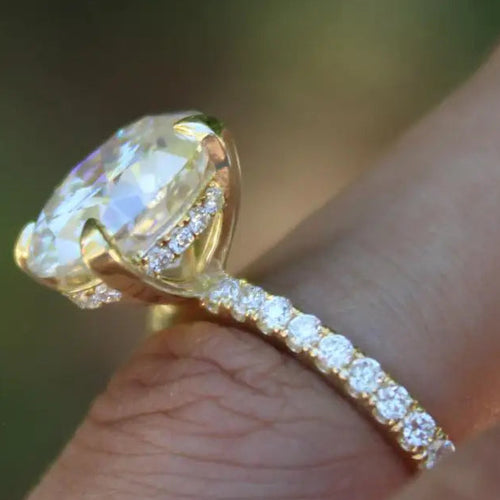 Load image 1 in gallery view. Gold Plated Contemporary Oval Design Ring