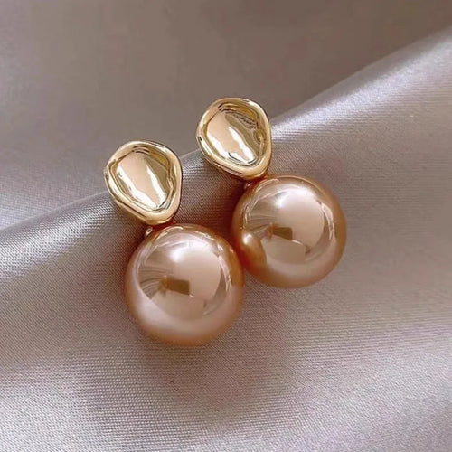 Load image 1 in gallery view. Minimalist Gray Pearl Stud Earrings Fashion Jewelry Daily Wear for Girls Women's Party