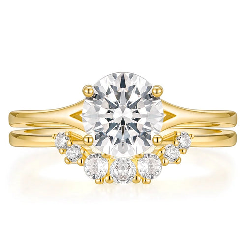Load image 1 in gallery view. 14K Gold Plated Cubic Zirconia Wedding Band for Women