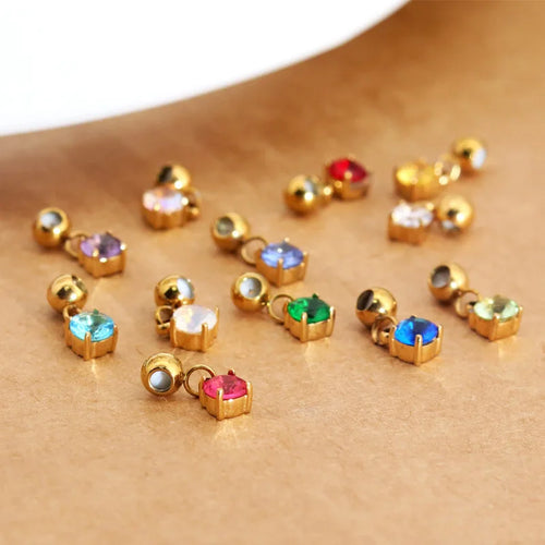 Load image 1 in gallery view. Zodiac Signs Shinny Birthstone for all Months Crystal Pendant for Kid and Woman
