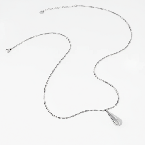 Load image 1 in gallery view. Gold Plated Water Drop Pendant Anti-Tarnish Trendy Minimalist Dainty Necklaces for Women