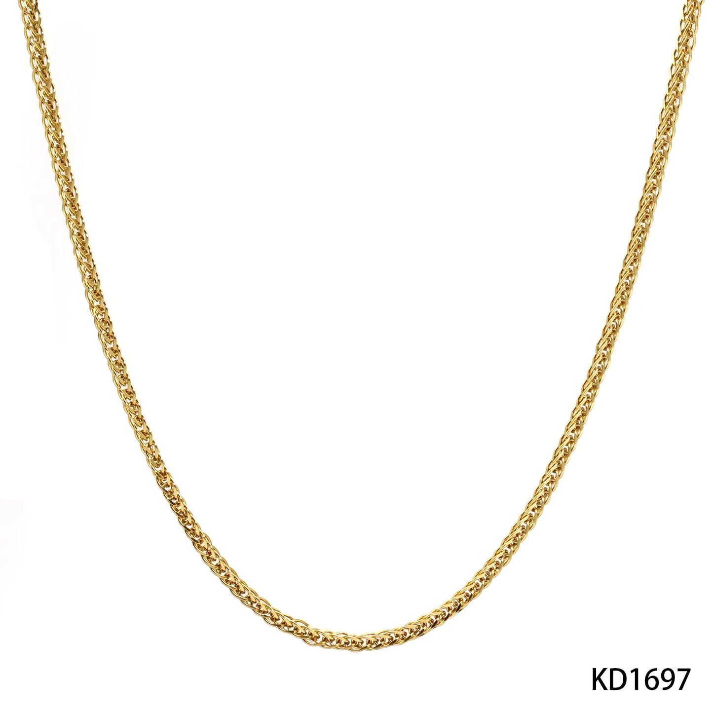 Gold Plating Clioro Stainless Steel Trendy Strand Style Necklace for women