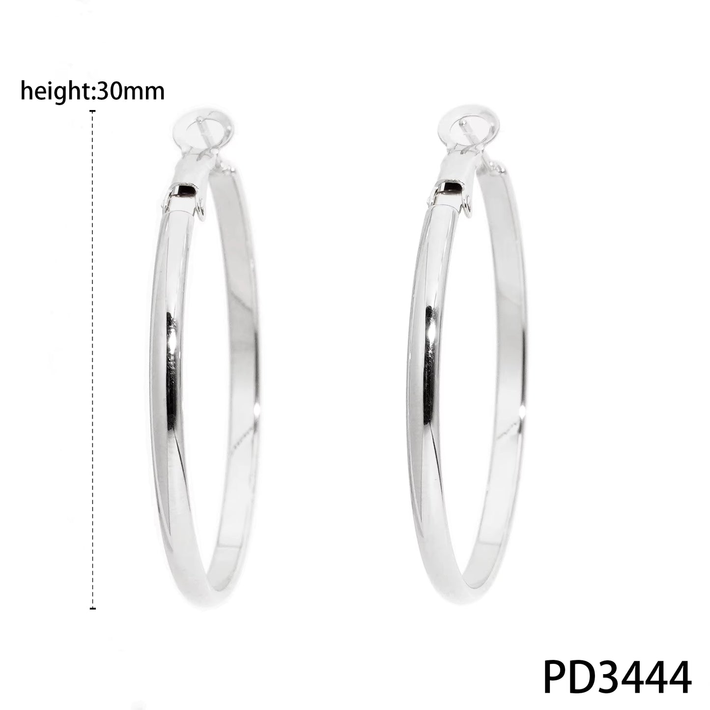 Trendy Minimalist Stainless Steel  Hoop Earrings Waterproof Gold Plated Versatile Circle Earrings Jewelry for Women
