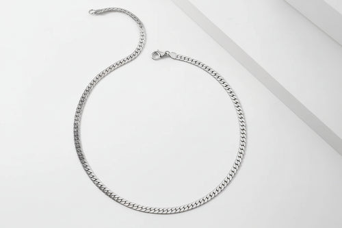 Load image 1 in gallery view. 24 inches Silver Plated cuban Necklace For Men Women