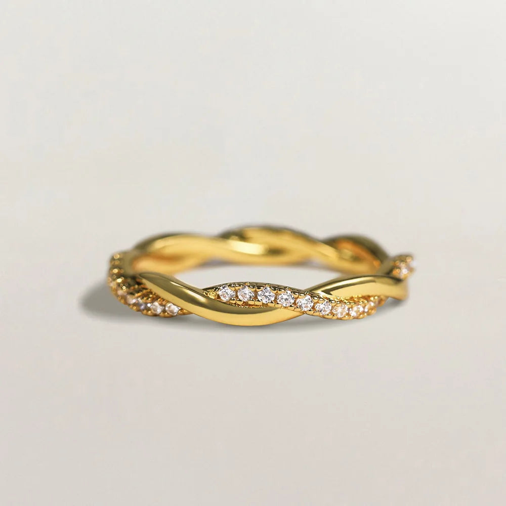 Oval Cut Twisted Rope Engagement Wedding Bands