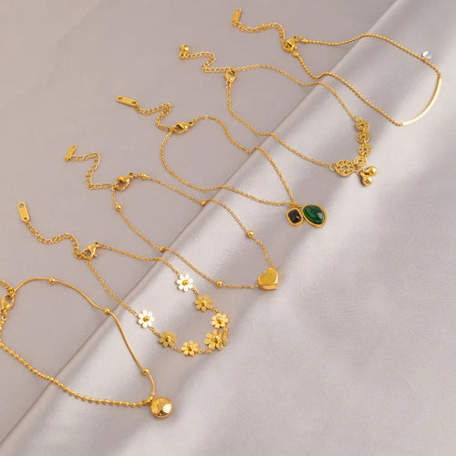 Load image 1 in gallery view. 18K Titanium High End Foot Chain Charming Multi Style Retro Collection