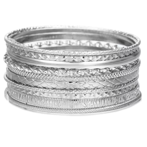 Load image 1 in gallery view. 18k Gold Plated Bangles Ethnic Western Region Ancient Style Jewelry for Women