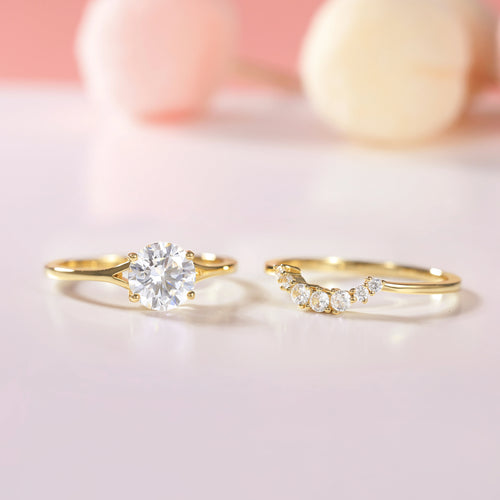 Load image 1 in gallery view. 14K Gold Plated Cubic Zirconia Wedding Band for Women