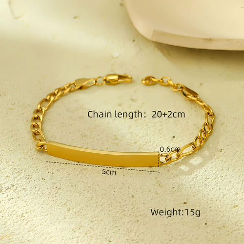 Load image 1 in gallery view. 18K Gold Plated Luxury Fashion Charm Chain Bracelet for Girls