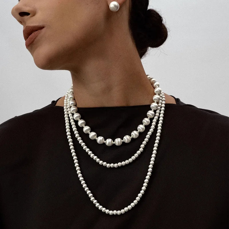 Classic Tibetan Sterling Silver Round Charm Beads, Bracelet for Woman Wedding, Anniversary Gift