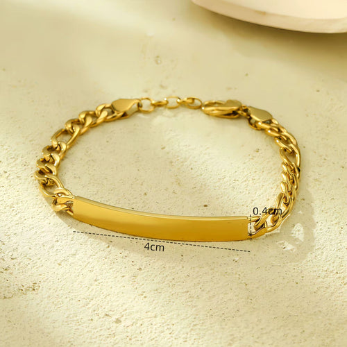 Load image 1 in gallery view. 18K Gold Plated Luxury Fashion Charm Chain Bracelet for Girls