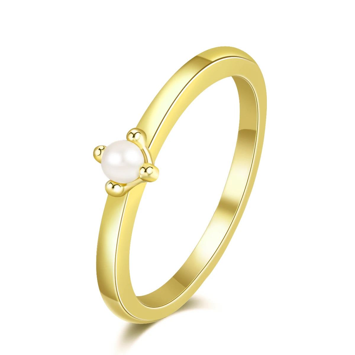 14k Gold Plated Freshwater Pearl Women Rings