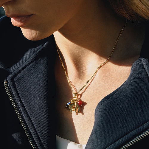 Load image 1 in gallery view. Horseshoe Elephant Eye Necklace for Children and Woman