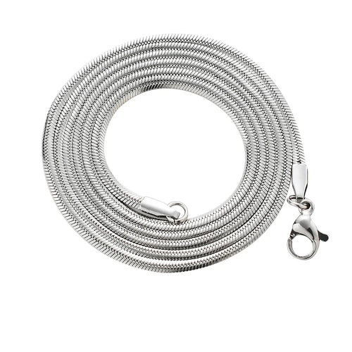 Load image 1 in gallery view. Men's Women's Stainless Steel Snake Chain