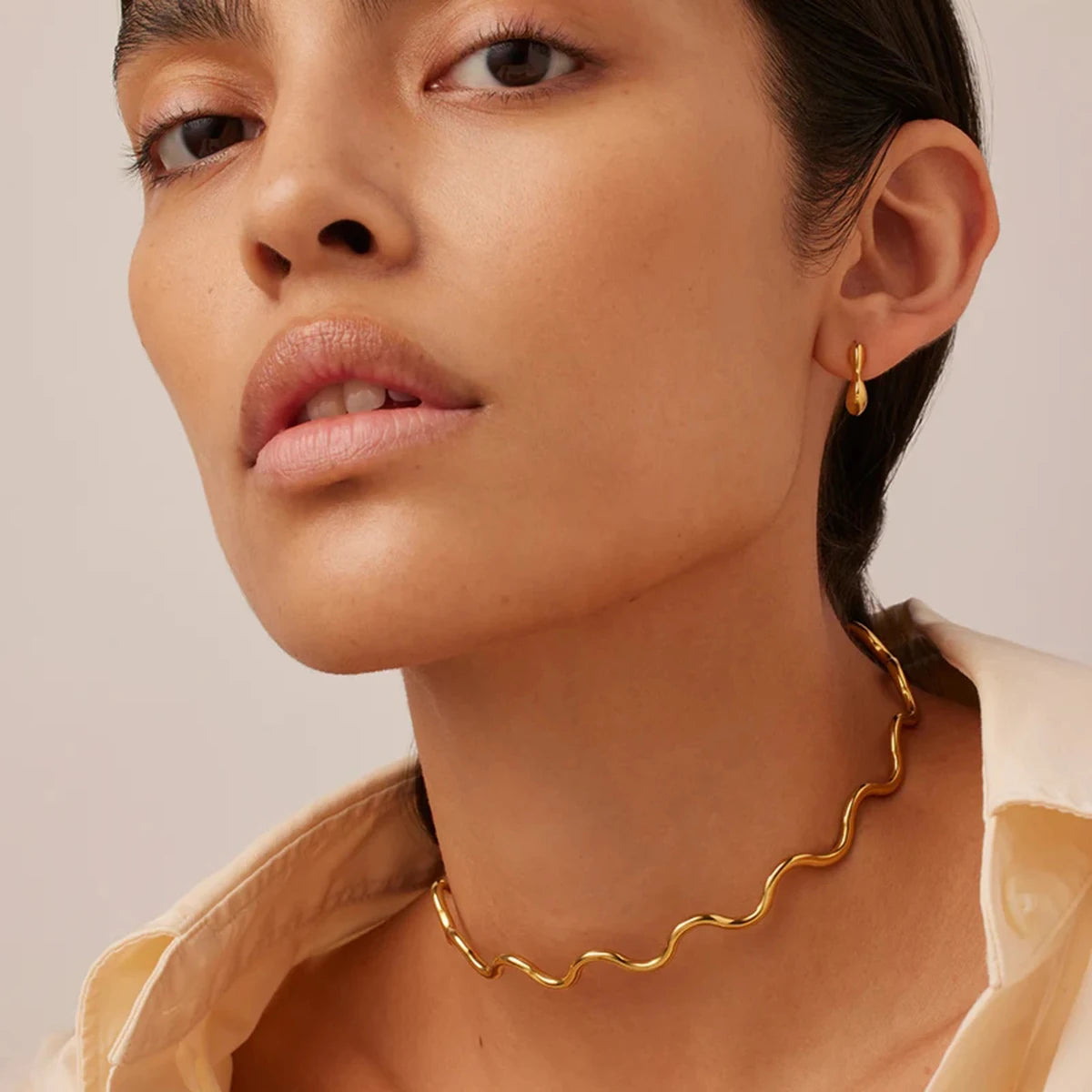 Stacking Irregular Collar Wavy Neck Choker for Girls
