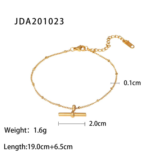 Load image 1 in gallery view. 18k Gold Plated Sandals Foot Leg Fine Anklet Modern Style