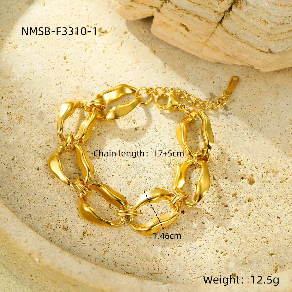 18K Gold Plated Fashion Chain Bracelet