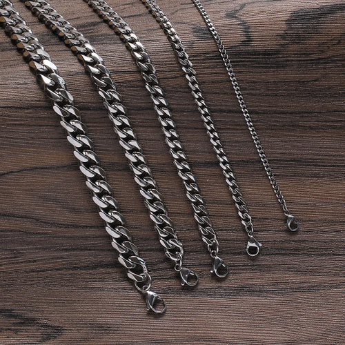 Load image 1 in gallery view. Men's Stainless Steel Miami Cuban Link Chain Hip Hop