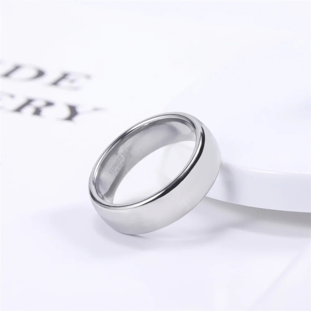 Silver Tungsten Custom Women Engagement Bands