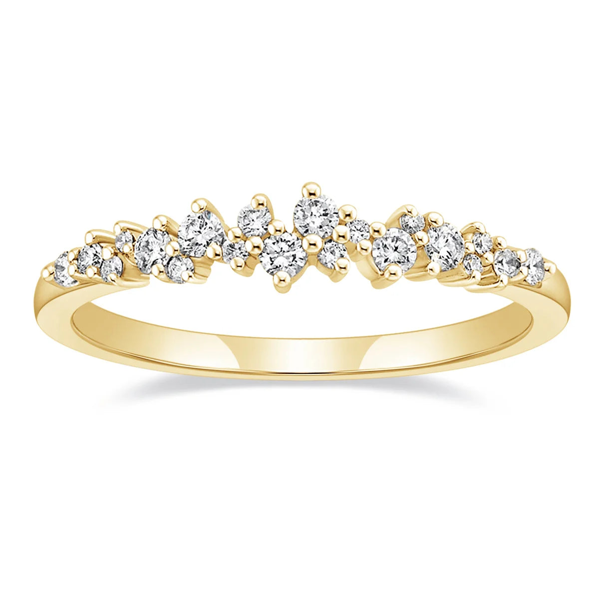 Cubic Zirconia Silver Plated Copper Rings for Women Engagement