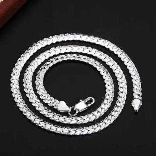 Load image 1 in gallery view. Sideways Necklace for Women and Men Link Chain